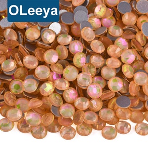 Piedras de Cristal Planas sin Fijación en Caliente SS3-SS50, Gemas Redondas para Decoración de Uñas, Piedras Brillantes - Product Image 1