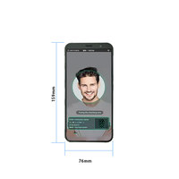 Appareil de pointage mobile portable Android avec reconnaissance faciale, identification rapide du personnel, prise en charge des cartes NFC, WiFi, réseau 4G, GPS