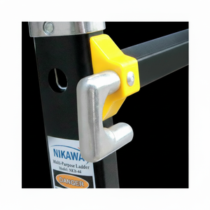 Escalera Telescópica Portátil de Aluminio 6063 NVLB, Plegable, Negra, Capacidad de Carga de 150 kg, para Actividades al Aire Libre, Apartamentos y Almacenes - Product Image 1