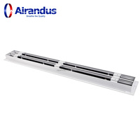 NOUVEAU Diffuseur linéaire en aluminium HVACR avec joint d'étanchéité anti-fuite pour usage en entrepôt - Grille d'aération de plafond et système d'alimentation/ventilation