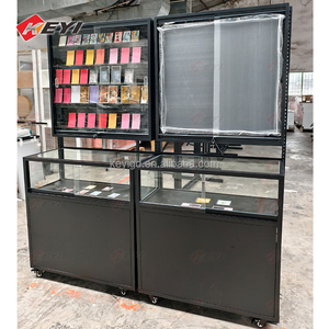 Hiện đại <span class=keywords><strong>Pop</strong></span> TCG hiển thị trường hợp Showcase cửa hàng bán lẻ sàn kính gỗ đứng giao dịch thẻ hiển thị <span class=keywords><strong>Rack</strong></span> với ánh sáng LED - Product Image 4