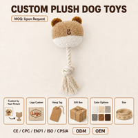 Nouveau jouet à mâcher sonore en peluche pour petits chiens, en forme d'écureuil, avec nœud mignon, pour la dentition, importé de Corée