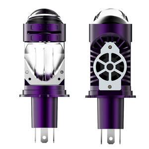 Mini Bombillas H4 Súper Brillantes de 100W con Lente de Proyector H4, Faros LED para Coche y Motocicleta con Luz Alta y Baja - Product Image 2