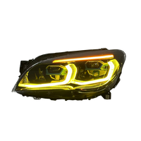 SJC Auto Phares LED complets de haute qualité à double couleur DRL, mise à niveau au style G12 pour BMW F01 F02 730i 740i 735i 2013-2015