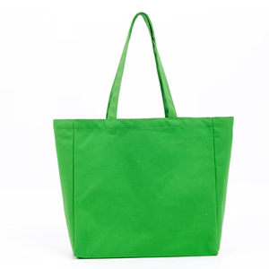 Customized Logo Premium Quality Organic Cotton Tote Bag Casual Handbag in White for Pink Green Silk Screen <strong>Canvas</strong> <strong>Shopper</strong> - Product Image 6