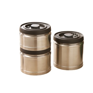 Contenitore in metallo e <span class=keywords><strong>vetro</strong></span> ermetico di grandi dimensioni in acciaio inossidabile per la conservazione degli alimenti - Product Image 1