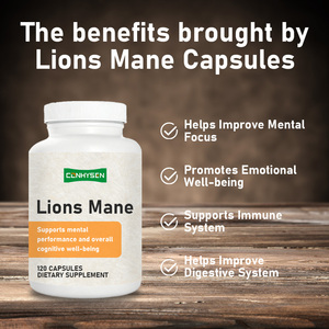 Capsule di Estratto di Fungo Criniera di Leone OEM ODM per Concentrazione e Chiarezza Mentale, Integratore per Memoria in Ipromellose - Product Image 2
