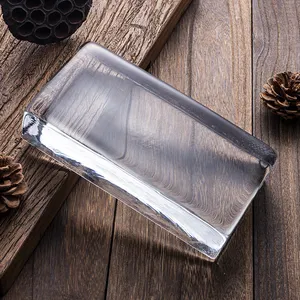 New Product Wholesale Crystal Transparent Solid Glass Brick Decorative Hot Melt Glass Block