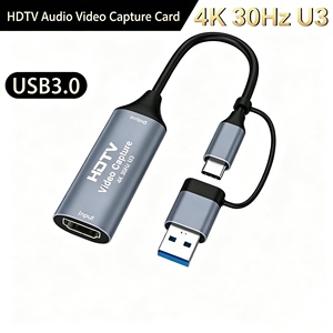 4K HDTV to USB 3.0 Type C <strong>Video</strong> Capture Card 1080P 30Hz Capture Adapter <strong>Screen</strong> <strong>Record</strong> Device for Streaming and More - Product Image 1