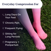 Chaussettes de compression montantes Tie-Dye à compression graduée 15-20 mmHg, anti-humidité, pour voyage, travail, soins infirmiers, grossesse et soulagement des jambes