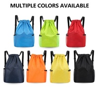 Sacs à cordon de style sac à dos en polyester, personnalisés, de haute qualité, avec logo imprimé, imperméables, réutilisables, sportifs et portables