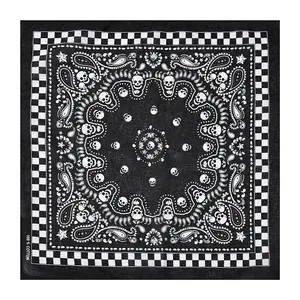 Personalizado Outdoor Winter Square Bandana Logotipo Personalizado Dacron Algodão Esportes Headband Bandana Sem Costura Para Homens