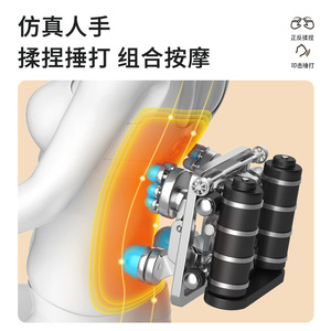 Coussin de massage électrique K3 pour le dos, le cou, les épaules et les lombaires, à brancher sur courant alternatif, avec fonction de minuterie, pétrissage haut de gamme - Product Image 4