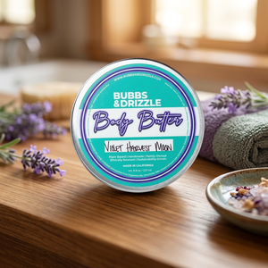 BUBBS DRIZZLE Violet Harvest Moon 237ml Crema Corporal con Manteca de Karité, Blanqueadora, Nutritiva e Hidratante para Mujeres, Todo Tipo de Piel - Product Image 3