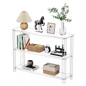 โต๊ะคอนโซลอะคริลิค3ชั้นโต๊ะทางเข้าพร้อมชั้นวางจัดเก็บ - Product Image 1