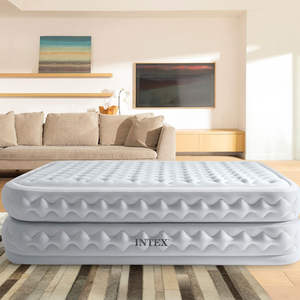 <span class=keywords><strong>INTEX</strong></span>-cama inflable de lujo para <span class=keywords><strong>2</strong></span> personas, colchón de aire flocado para interior y exterior, 64490 - Product Image 3