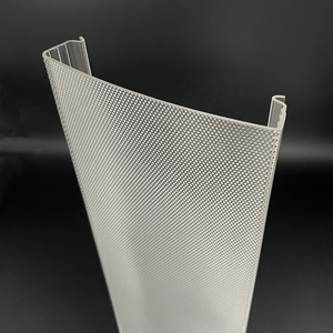 Bming gros transparent acrylique extrusion plastique abat-jour couvercle de lumière led déflecteur de lumière en relief - Product Image 1