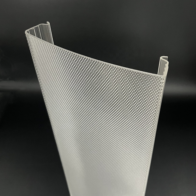 Bming Wholesale Transparent Acrylic Extrusion Plastic Lampshade Led Light Cover Embossed Light Deffuser