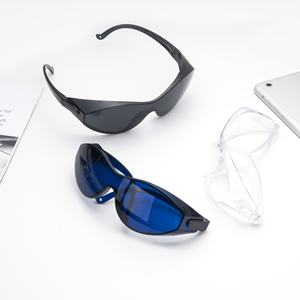 FORTE 패션 캣츠 아이 PC 풀 프레임 렌즈 안전 안경 충격 방지 먼지 코팅되지 않은 렌즈 안전 고글 야외 스포츠 - Product Image 3
