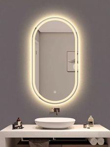 Smart Wall-mounted <strong>Dressing</strong> <strong>Room</strong> <strong>Mirror</strong> <strong>with</strong> Full-Length LED <strong>Lighting</strong> Modern Oval Diode Glass for Bathroom Use - Product Image 4