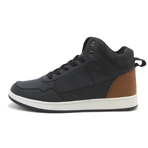 2024 Nouveau style Chaussures de sport plates Baskets hautes en cuir pour hommes - Product Image 2
