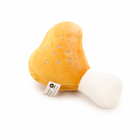 Jouet pour chien en peluche en forme de cuisse de poulet, couineur, pour le nettoyage et le nettoyage des dents, jouet interactif à mâcher pour animaux de compagnie
