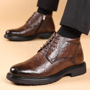Zapatos de Cuero para Hombre al por Mayor para Bodas y Fiestas - Parte Superior de Malla Transpirable, Ligeros, que Aumentan la Estatura, Estilo Elegante - Product Image 5