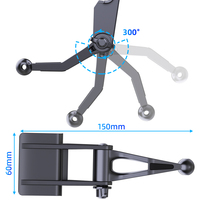 Support de téléphone magnétique de voiture portable flexible pour écran d'affichage de tableau de bord de pare-brise support de téléphone portable PC
