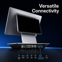 POS-терминал ZOLON WS16A с двумя экранами (15.6+11.6 дюймов), Windows 11, Intel I5, 8+128 ГБ SSD, Wi-Fi 6, кассовый аппарат, низкий MOQ (10 шт.)