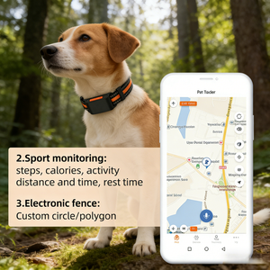Collar con Rastreador GPS para Mascotas USMILEPET, Resistente al Agua IP67, Rastreo en Tiempo Real, Monitoreo de Actividad y Voz Bidireccional para Perros y Gatos - Product Image 3