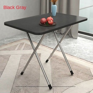 <span class=keywords><strong>Grande</strong></span> <span class=keywords><strong>table</strong></span> <span class=keywords><strong>à</strong></span> <span class=keywords><strong>manger</strong></span> pliante simple de style moderne, de forme <span class=keywords><strong>carrée</strong></span>, pour la maison, la location, les dortoirs étudiants, l'utilisation au chevet du lit - Product Image 6