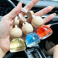 Diffuseur d'air portable pour voiture, en verre, 8 ml, éco-responsable, parfum longue durée, quatre senteurs, vente en gros