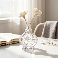 Bouteille diffuseur de parfum ronde de 200 ml avec logo personnalisé, fabrication en gros pour la chambre à coucher