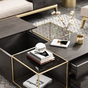 Jieshi-<span class=keywords><strong>mesa</strong></span> de <span class=keywords><strong>centro</strong></span> cuadrada de vidrio negro, <span class=keywords><strong>mesa</strong></span> de <span class=keywords><strong>centro</strong></span> de diseño moderno, sala de estar, <span class=keywords><strong>mesa</strong></span> de <span class=keywords><strong>centro</strong></span> de elevación <span class=keywords><strong>negra</strong></span> - Product Image 5