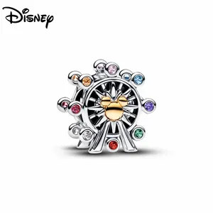 Ciondoli <span class=keywords><strong>Disney</strong></span> Topolino in Argento 925 con Zirconi, Adatti per Collane e Bracciali, Regali Fai-da-Te per Feste di Compleanno, per Donne - Product Image 3