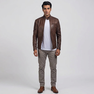 New Design Top Quality Customize <b>Men</b> <b>Leather</b> <b>Jacket</b> for <b>Men</b> Slim Fit Stylish 100% Original <b>Leather</b> <b>jacket</b> for <b>men</b> - Product Image 1