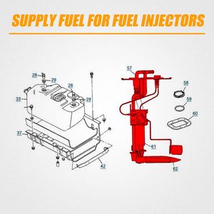 Ensemble de <span class=keywords><strong>pompe</strong></span> à carburant avec réservoir de 20 gallons pour <span class=keywords><strong>Jeep</strong></span> <span class=keywords><strong>Wrangler</strong></span> <span class=keywords><strong>YJ</strong></span> 1991-1995 2.5L 4.0L SP736H, 5003861AA, 5003861AB, 52018391 - Product Image 2