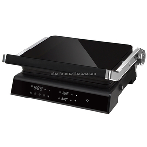 Aifa Digital Press Panini BBQ <span class=keywords><strong>griller</strong></span> Parrilla de contacto eléctrica de 4 rebanadas con temporizador Cocina Antiadherente <span class=keywords><strong>Steak</strong></span> Griddle Barbacoa Grill - Product Image 4