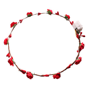 <span class=keywords><strong>Solaire</strong></span> alimenté fête fille fleur lueur tête guirlande <span class=keywords><strong>LED</strong></span> paillettes cheveux rotin <span class=keywords><strong>bandeau</strong></span> coloré nouvel an fête fournitures - Product Image 6