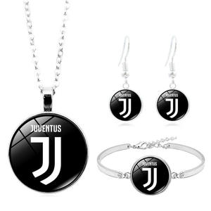 <span class=keywords><strong>Ensemble</strong></span> de colliers en pierre naturelle de style punk avec emblème de club de football européen, bijoux à la mode transfrontalière européenne et américaine - Product Image 2