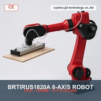Bras robotisé 6 axes BORUNTE BRTIRUS1820A 20 kg 1850 mm avec ventouse à vide pour palettisation, chargement/déchargement de panneaux de bois, CNC CE