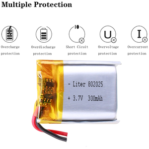Batería de Polímero de Litio OEM ODM Adecuada 802025 3.7V 300mAh para GPS - Product Image 4