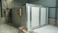 Four de revêtement en poudre à circulation d'air chaud pour machines de revêtement métallique en atelier avec alarme de température