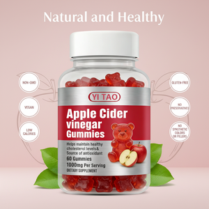 Les gommes au vinaigre de cidre de pomme favorisent la digestion et la détoxification, et sont de délicieuses gommes riches en vitamine B12. - Product Image 3