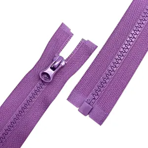 YAB Alta qualidade 5 # plástico auto-bloqueio jaqueta de costura oversized plástico zipper acessórios de moda open-End zipper