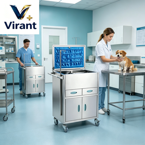 Chariot médical de qualité supérieure, haute stabilité, roues antichoc, pour le service d'oncologie - Product Image 4