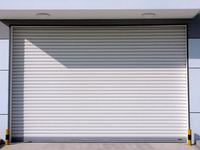 Porte roulante en aluminium antirouille résistante au vent, volet coupe-vent de grande taille au design minimaliste pour supermarché
