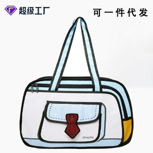 Anime Style Badminton Bag Color Blocking Oxford Cloth Waterproof 20-35L Leisure Travel Sports Bag - Product Image 5
