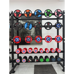 Barre droite de <span class=keywords><strong>musculation</strong></span> série Captain America, poids libres pour fitness avancé et <span class=keywords><strong>musculation</strong></span>, nouveau produit chinois, logo étoile personnalisé - Product Image 5