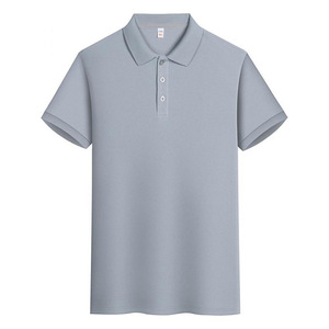 Polo d'entreprise personnalisé brodé en polyester, soie glacée, tailles S-6XL, blanc, noir, bleu marine, vert pois, vert armée, rouge brique - Product Image 2